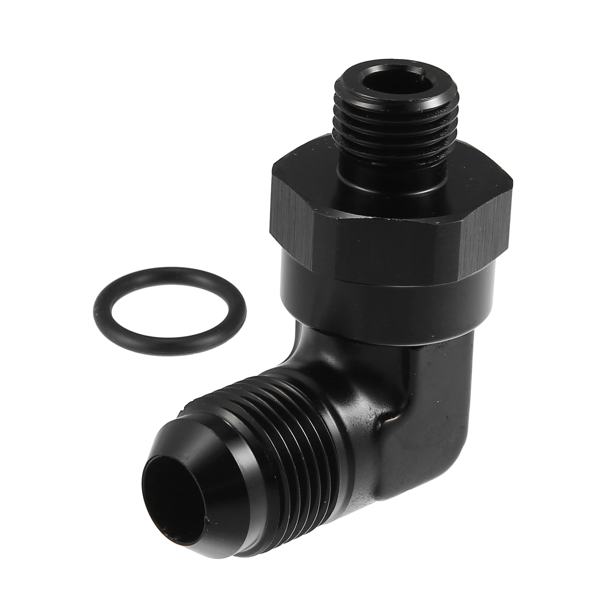 Amazon.com: X AUTOHAUX 90 Degree 8AN Flare to 6AN ORB Port Male